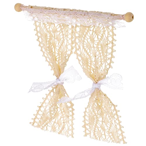 BESTonZON De Muñecas Cortinas De Muñecas Accesorios Mini De Muñecas Miniaturas Miniatura De Muñecas Accesorios Mini Accesorios De La De Muñecas Cortina Mini