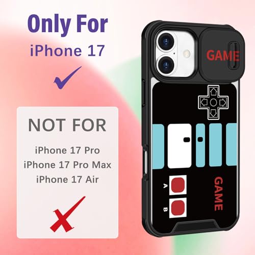 Image of Funermei for iPhone 17 Case - Women Girls Cute Phone Cover Pretty Girly Aesthetic Black Butterfly Unique Design with Slide Camera Cover and Dual Protection Funda for iPhone 17 Case