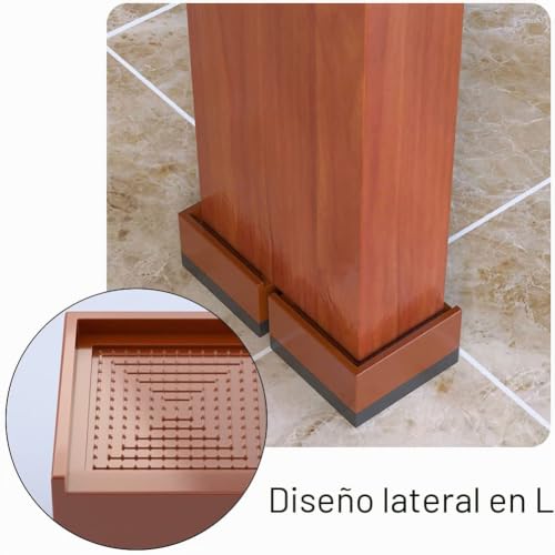Elevadores de muebles y camas con aumento de altura ajustable para mesa o sofá 5