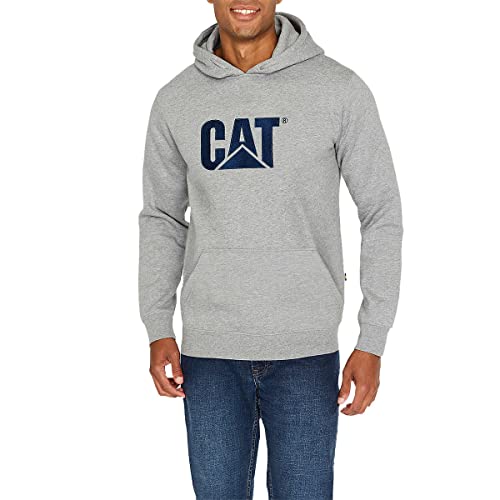 Caterpillar Men’s Hoodie, Long Sleeve Embroidered Pullover Sweatshirt For Men - Gray #TOP30