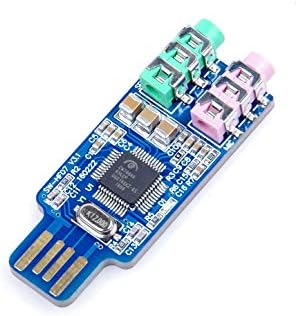 External USB Audio Card Driver Free USB Sound Card External Audio Adapter CM108 for Computer Laptop WIN2000,WINXP,WIN3003