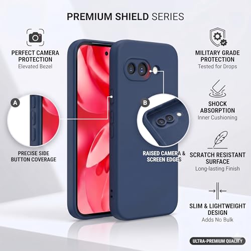 Image of FIRST MART Matte Silicone Back Cover for Google Pixel 10A - Blue