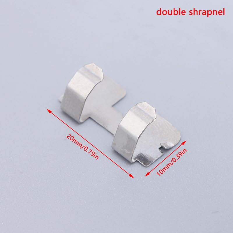 Image of ZCZQC 2PCS Stainless Steel 7 Battery Compartment Double Shrapnel for AAA Battery Multimeter Clamp Meter Spring Contacts Replacement Parts