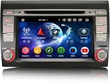 Erisin Android 16 8-Core 4GB+64GB Autoradio GPS Navigatore per FIAT BRAVO 7 pollici Lettore DVD IPS Schermo tattile Supporti Bluetooth 5.0 Senza fili CarPlay Android Auto WiFi DSP RDS CANbus USB Radio