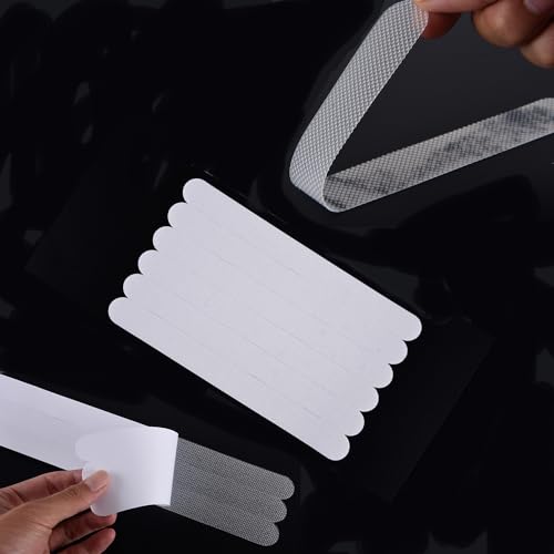 zalati Bathtub Stickers Anti-Slip 24pcs Grip Stickers Clear with Strips & Scraper for Bathroom Bath Tub
