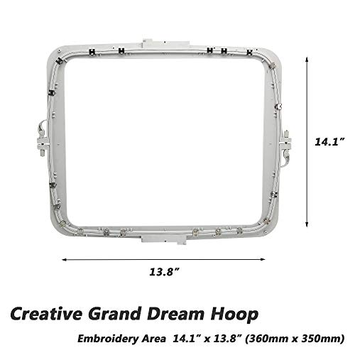 Sew Tech PA888 Embroidery Hoop For Husqvarna Viking Designer Diamond Royale Deluxe Pfaff Creative Sensation Vision Etc. thumb #1