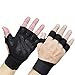 Unisex Fitness Handschuhe, Extra Griff Offene Trainingshandschuhe mit Handgelenkschutz, Atmungsaktiv und Waschbar rutschfest Sporthandschuhe für Sports, Krafttraining, Damen und Herren (M)