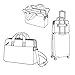 reisenthel workbag twist silver - einfache und funktionelle Arbeitstasche, Laptopfach, Schultergurt, Farbe:twist silver