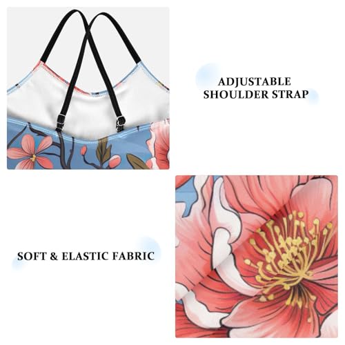 Flowers Floral Pink Girls One Piece Swimsuit Beach Swimwear 208505853