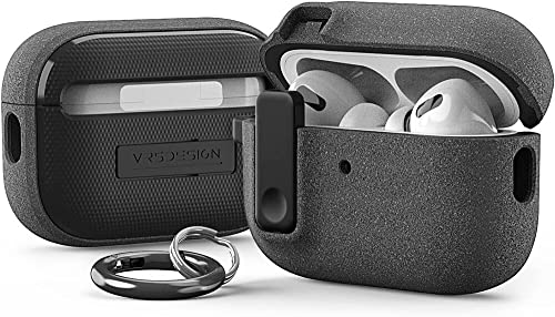 VRS Design Modern Lock for Apple Airpods Pro 2nd Generation & 1st Generation Case (2022/2019) (Sand Stone) [US Patent Registered]