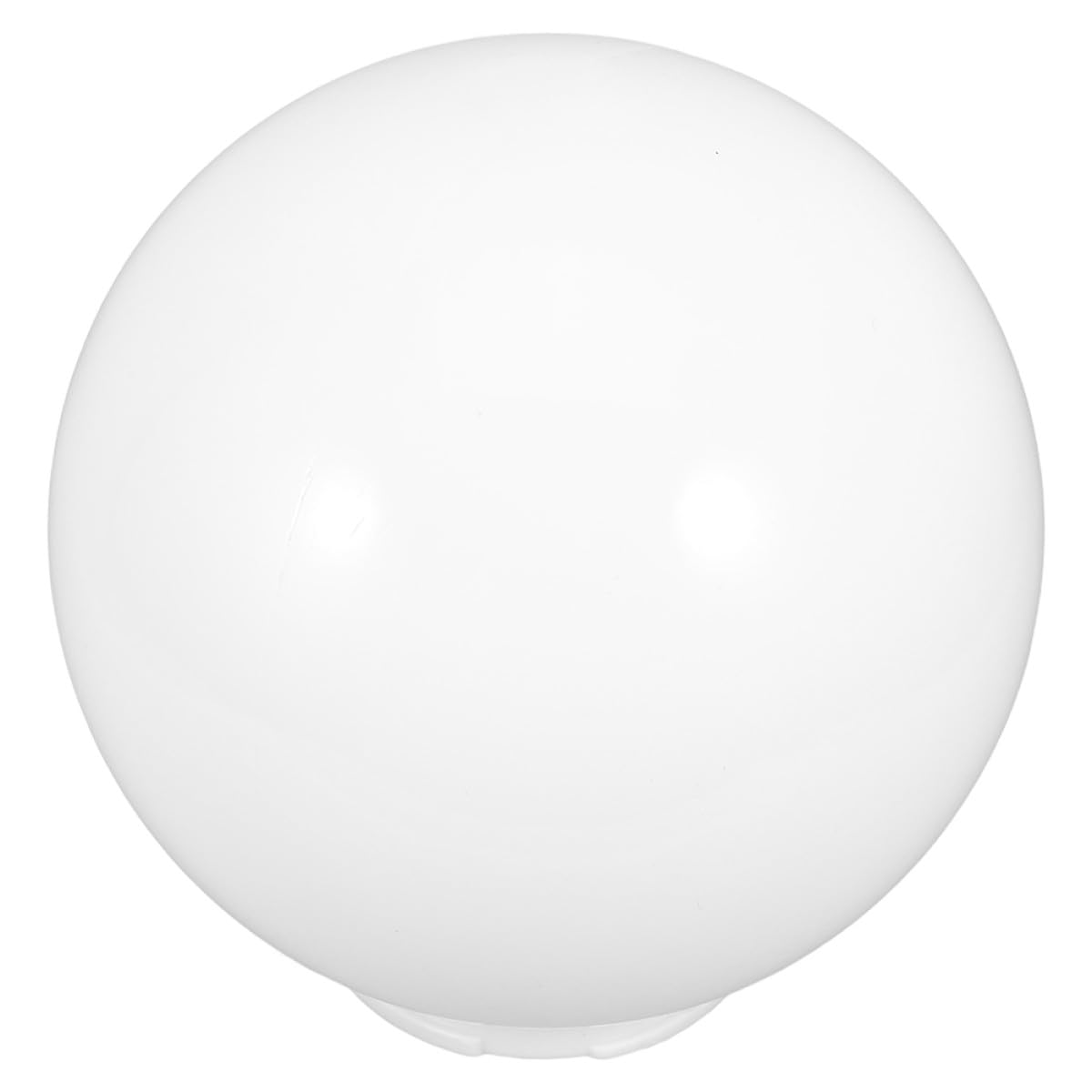 SHOWERORO Acrylic Milk White Ball Lamp Shade 250mm Round Globe Replacement with 120mm Fitting for Outdoor Wall Lights and Chandelier Fixtures