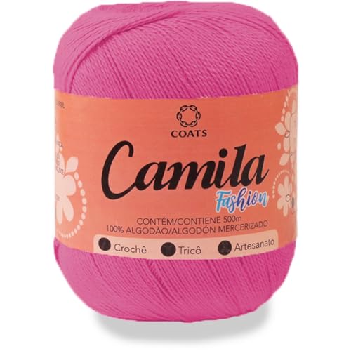 Linha para Croche, Coats Corrente, Camila, Fashion, 01179, Rosa, ...