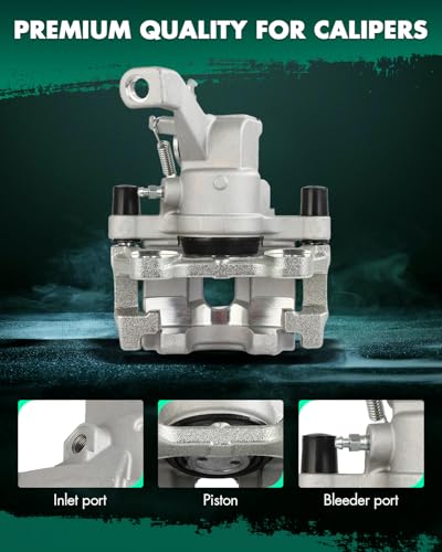 Image of SCITOO 19B3896 Rear Left Disc Brake Caliper Assembly w /Bracket For Jaguar For S-Type /For Vanden Plas /For XF /For XJ /For XJ8 /For XK /For XKR
