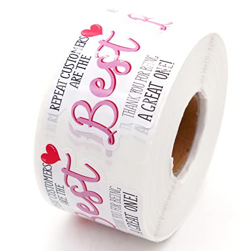 Littlefa Repeat Customer Stickers - Appreciate & Thank You Stickers for Small Business 500 PCS