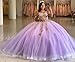 3D Floral Quinceanera Dresses Ball Gown Puffy Sparkly Tulle Sweet 16 Dresses Off Shoulder Lace Princess Quince Dresses Navy Blue 0