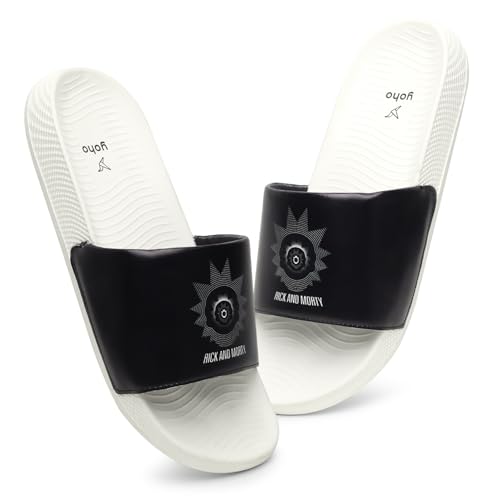 Image of YOHO Sliders for Men | Comfortable and Lightweight Slides | WB Cartoon & Comic Characters: Batman,Superman,Tom & Jerry,Rick & Morty,Big Bang Theory, Friends and Scooby Doo for Boys