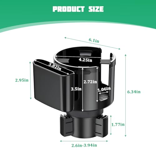 Extensor de Portavasos para Carro con Soporte para Teléfono miniatura 2