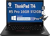 Lenovo ThinkPad T14 Gen 2 14' FHD Touchscreen (AMD Ryzen 5 Pro 5650 U, 16GB RAM, 512GB SSD, 6-Core Beat i7-1165G7) Business Laptop, Backlit, FP, Webcam, 3-Yr WRT, IST Cable, Win 10 / Win 11 Pro