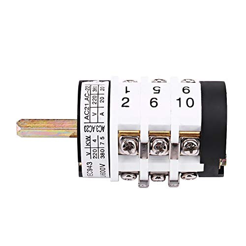 Image of 220V /380V 20A Motor Forward Reverse Switch Tool, Car Tire Changer Metal Machine Tire Changer Forward Reverse Switch Control The Machine Motor