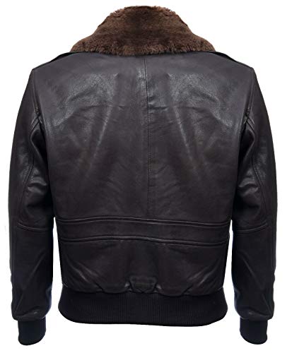 Men's Air Force A2 USAF Pilot Aviator Real Leather Flight Bomber Jacket3