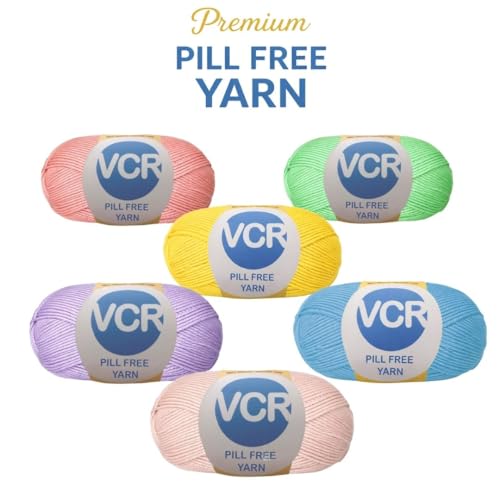 Image of VCR Maroon Yarn, Pill-Free Soft Knitting Yarn, 100 Grams Hank, 263 Meters Length, Low-Pill Acrylic Yarn, Soft Crosia Threads, Pack of 1, Suitable for Beanies, Caps and Gloves