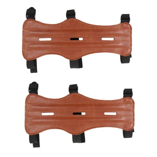 VANZACK 2pcs Archery Arm Guard Safe Strap Adjustable Wristband Protective Gear for Hunting Comfortable for Day Wear