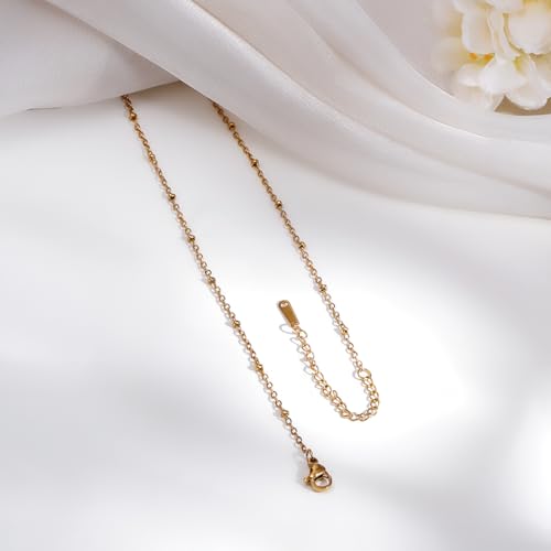 Image of Rubans Demi Fine Stainless Steel Alphabet Pendant CZ Gift for Women & Girls