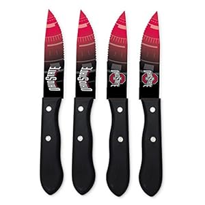 Sports Vault Ohio State Steakmesser-Set, 4 Stück
