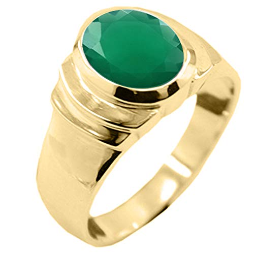Image of 55Carat Choose Your Color Natural Birthstones 18 K Gold Plated Ring Bold Statement Jewellery Sizes 4-13