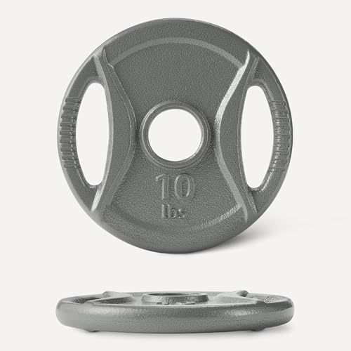 Amazon Basics 2-Inch Olympic Cast Iron Grip Weight Plates - Image 6