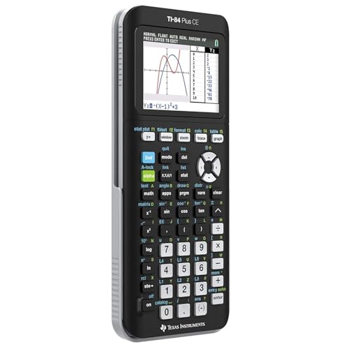 Image of Texas Instruments TI-84 Plus CE Graphing Calculator, Black | Color Screen, Built-in Apps, Included Software, Test-Permitted, for Math, Science and Finance | Signature Series Power Bundle