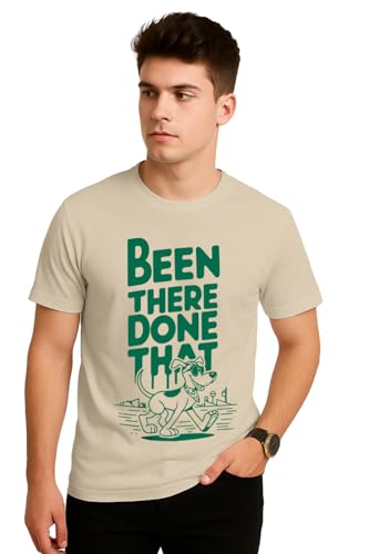 Image of Veirdo Men's T-Shirt Regular Fit Round Neck Pure Cotton Half Sleeve Graphics Printed T-Shirt Different Size Range S to 2XL