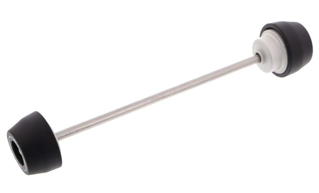 Evotech Performance Rear Spindle Slider installed on a motorcycle axle.