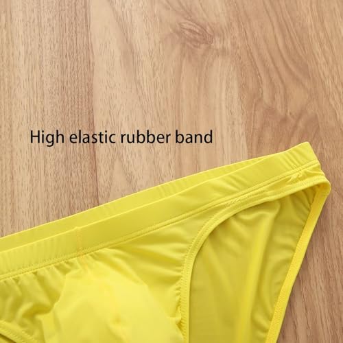 Premium Ice Silk Mens Bikini Briefs - Smooth, Breathable with Support Pouch (3 Pack)4
