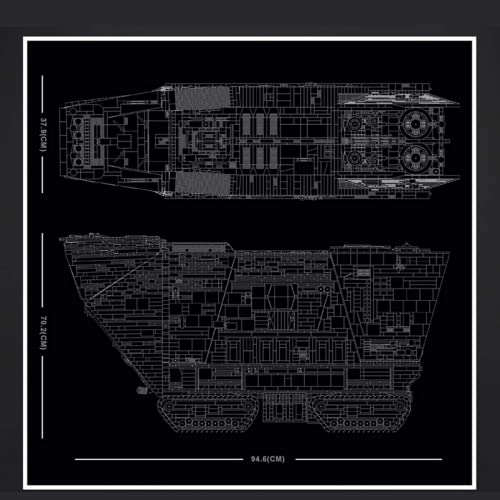 OWAHO Wogqx Technology Star Wars Toy Sandcrawler Building Blocks Model, 13168 Stücke 2,4 g/App Dual… – Bild 6