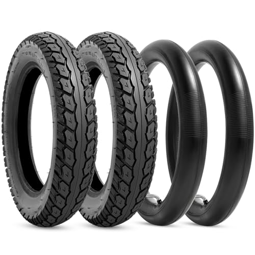 Heavy Duty 12.5x2.25 Tire Tubes 12-1/2 x2-1/4 Tire and Inner Tube Set with Angled Valve Stem Compatible with 12.5 inch Tire of Electric Scooters 2 Sets