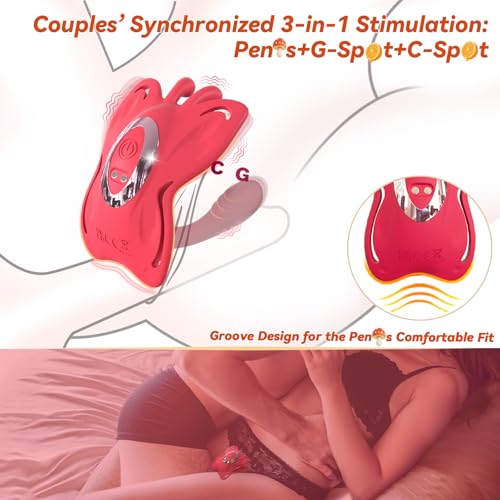Image of Couples App Remote Control Wearable Vibrator, Couple Women Adult Sex Toys, Long Distance Panty Vibrator with Butterfly Stimulator for G Spot Clitoral Penis Pleasure, Female Kinky Sex Toy Game