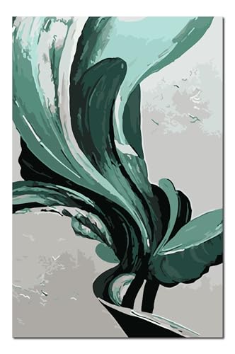 Peinture par numéros adultes débutants avec cadre en bois 40x50cm kit Shukqueen