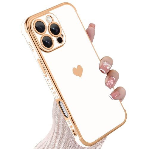 KANGHAR Compatible with iPhone 16 Pro Max Case for Women Girl(White)