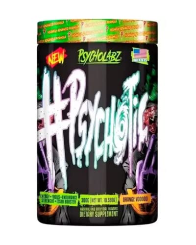Pré Treino Psychotic Black 300g Orange Voodoo Psycholabz