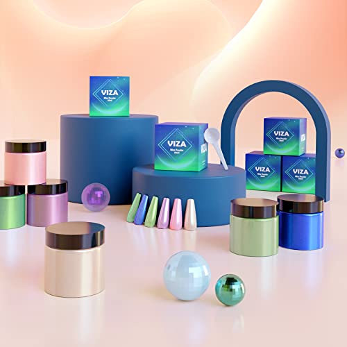 Viza Cosmetic Grade Mica Powder, 40G/1.4Oz Natural Color Pigment Powder For Nails, Lip Gloss, Body Butter, Soap Making, Nail Polish, Eyeshadow, Candle Dye, Bath Bombs - Misty Rose #TOP6