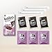 J WAY Instant Boba Bubble Pearl Taro Milk Tea Kit with Authentic Brown Sugar Tapioca Boba, Ready in Under One Minute, Paper Straws Included - 3 Servings