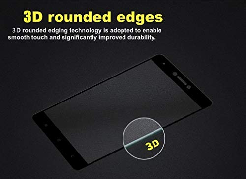 Image of Zitel Screen Protector for Redmi 4 Tempered Glass Edge-to-Edge 6D Screen Guard With Installation Kit - Black Color