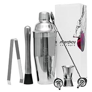 Interplay Concepts 8-teiliges Cocktailshaker-Set