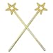 Tvoip 5PCS Girls Costume Props Star Magic Wand Angel Fairy Wands Sticks Birthday Party Wedding Halloween Cosplay Christmas 13 Inches (Gold)