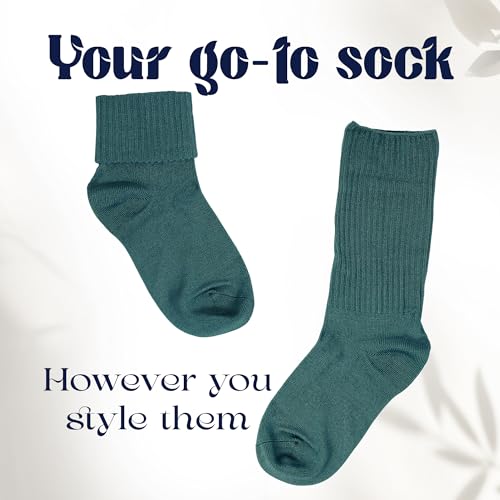 Image of Silky Toes Womens Soft Rayon from Bamboo Socks | 3-6 Pairs Breathable Seamless Toe Crew Socks | Casual Dress Womans Socks
