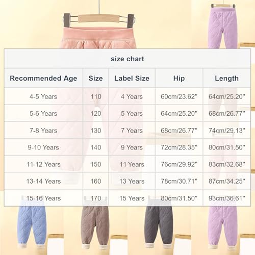 Kids Fleece Lined Leggings Winter Warm Legging Full Length Thick Tights Elastic Waist Pants Solid Pants for Boy Girl3