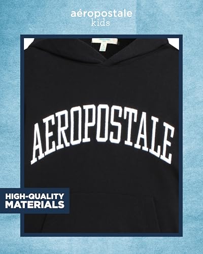 AEROPOSTALE Boys' Sweatshirt - Cozy Soft Cotton Blend Fleece Casual Pullover Graphic Hoodies for Boys (Sizes: 4-16)3