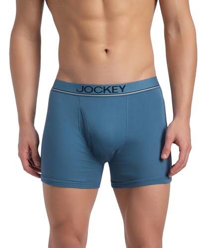 Image of Jockey 8009 Men Super Combed Cotton Rib Solid Boxer Brief with Ultrasoft and Durable Waistband