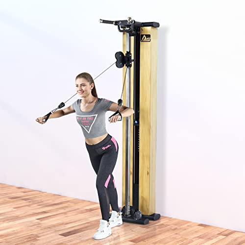 Slim Kraftstation 2in1 AsVIVA MG7 inklusive Hantelbank Kabelzugstation 101 kg Gewichtsblöcke Seilzugstation Kabelzugturm… – Bild 3